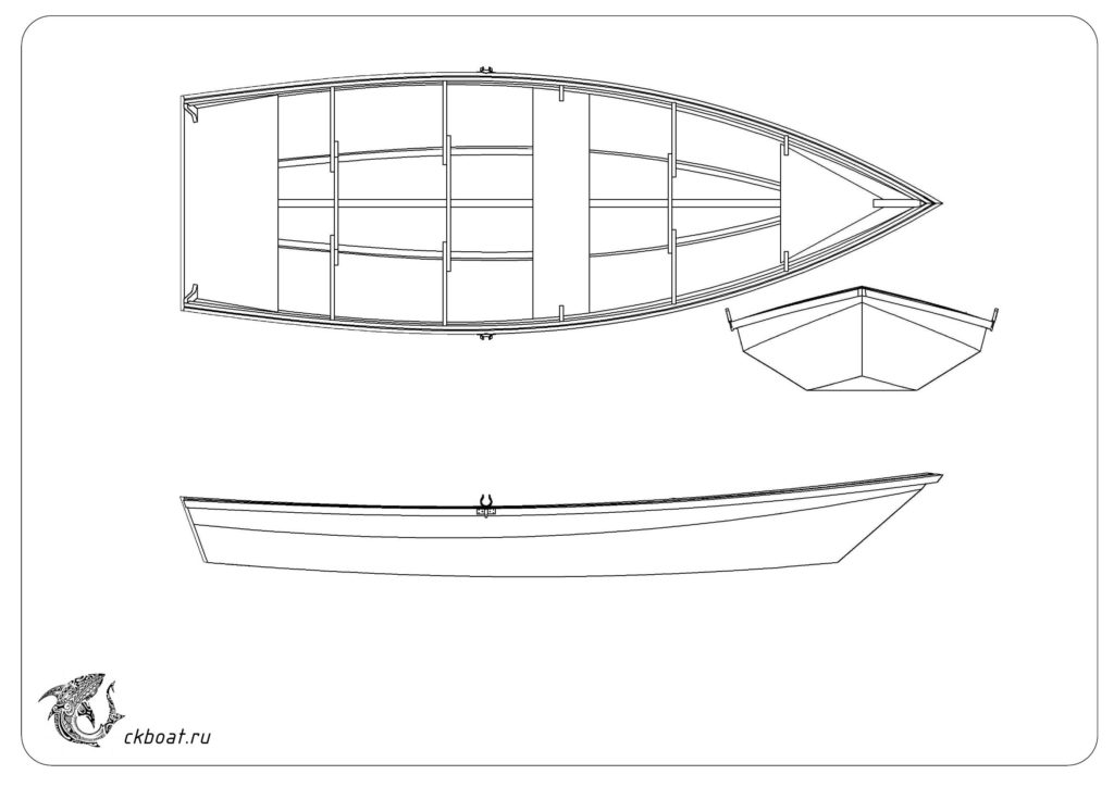 Лодка скиф из фанеры чертежи