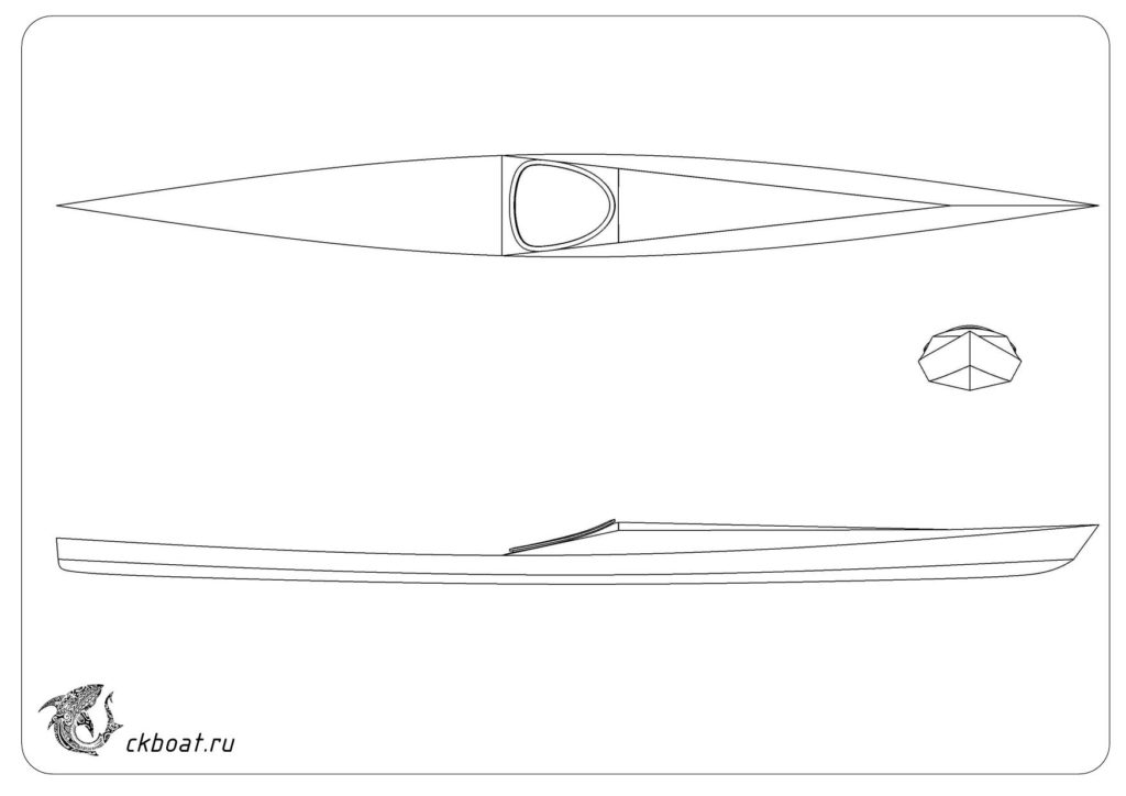 Чертеж байдарки из фанеры