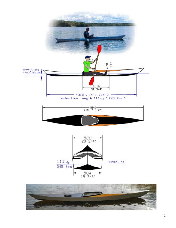 Чертежи байдарки с размерами