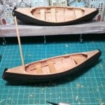 Карельская лодка Кижанка модель
