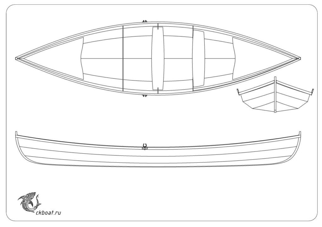 чертежи фанерной лодки
