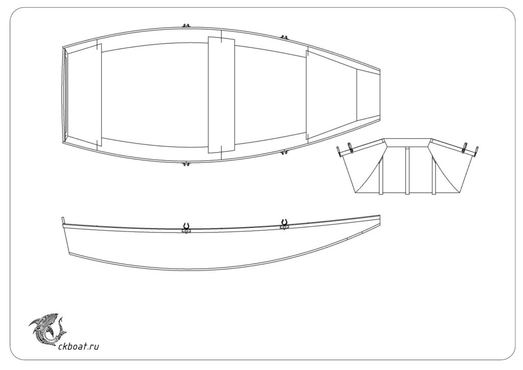 чертеж фанерной лодки