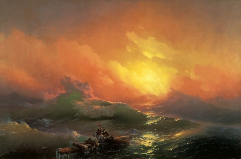 Лодки и море на картинах И. К. Айвазовского - Каноэ каяк лодка