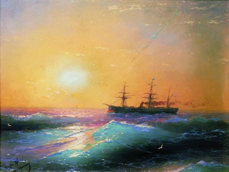 лодки и море на картинах Айвазовского