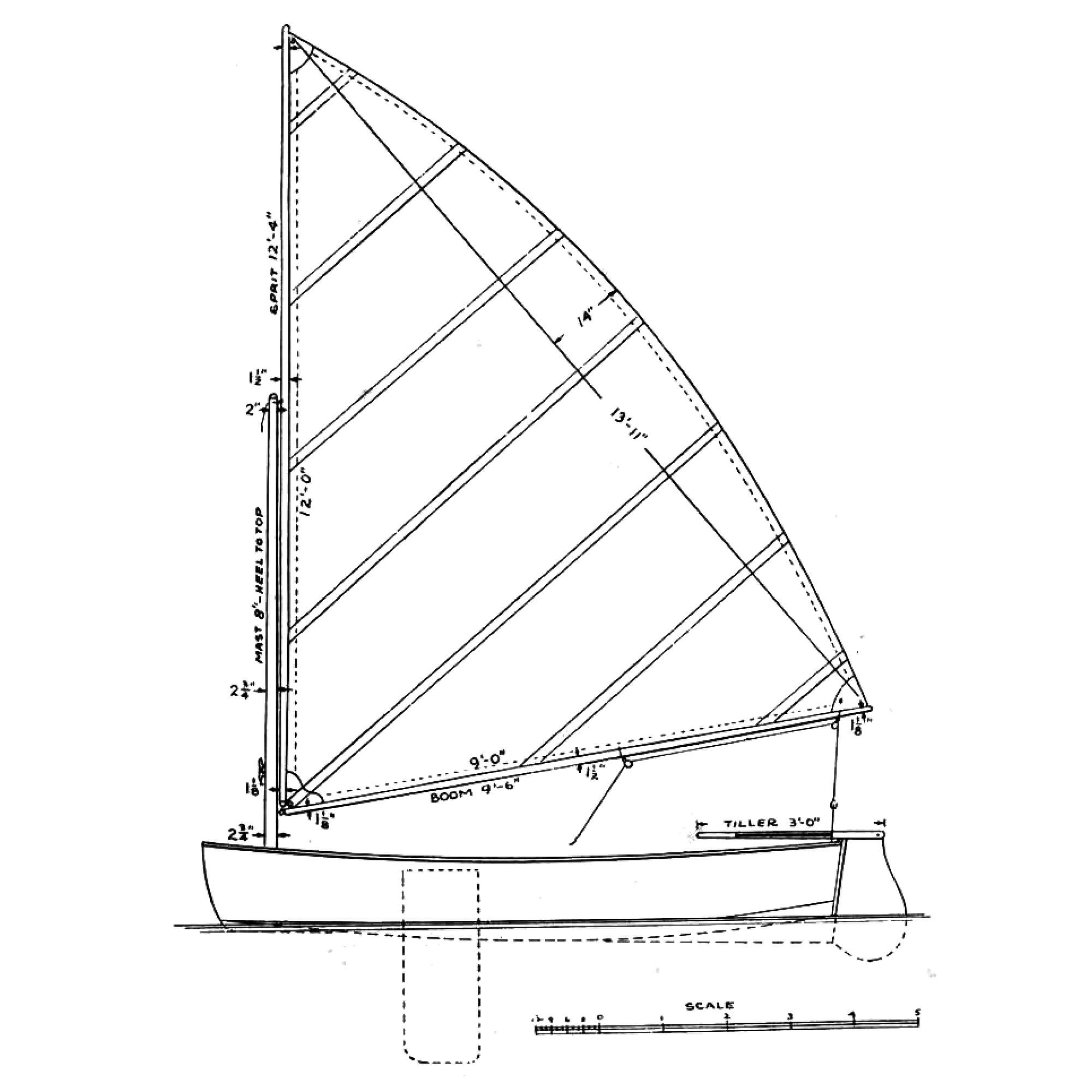 A simple little sailing skiff