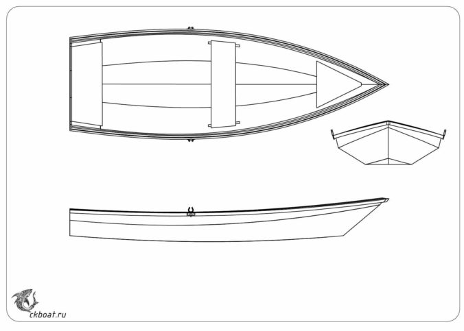 Фанерная лодка под мотор Икса 4М