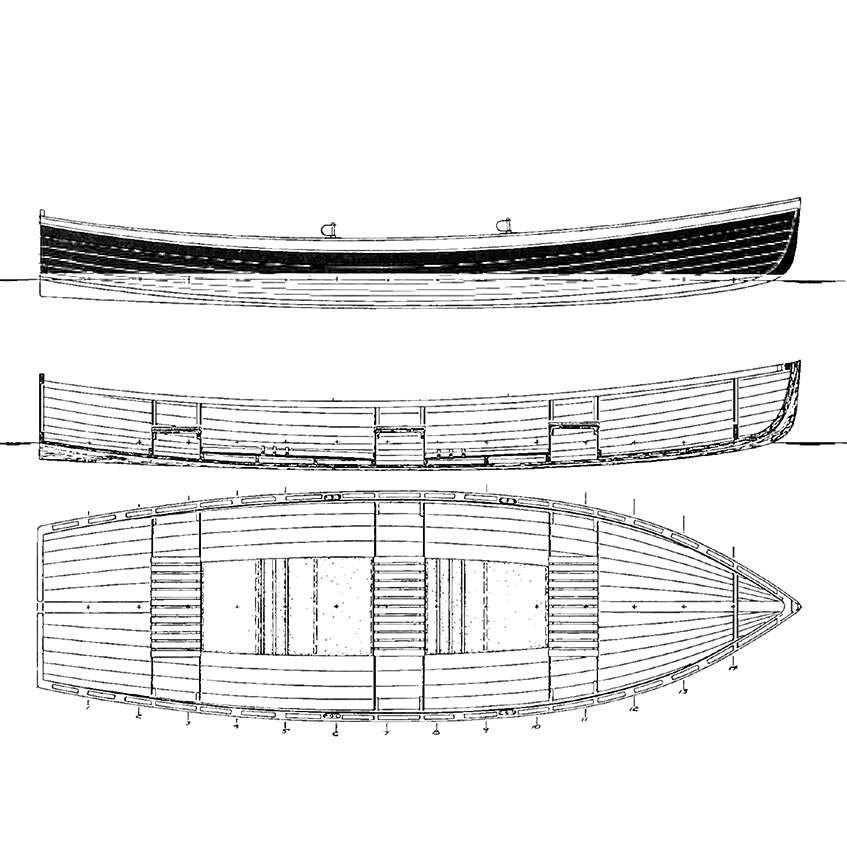 Гребная лодка Spur II общий вид