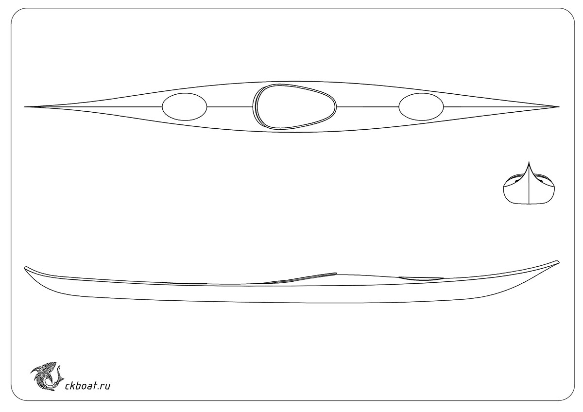 Чертеж каяка