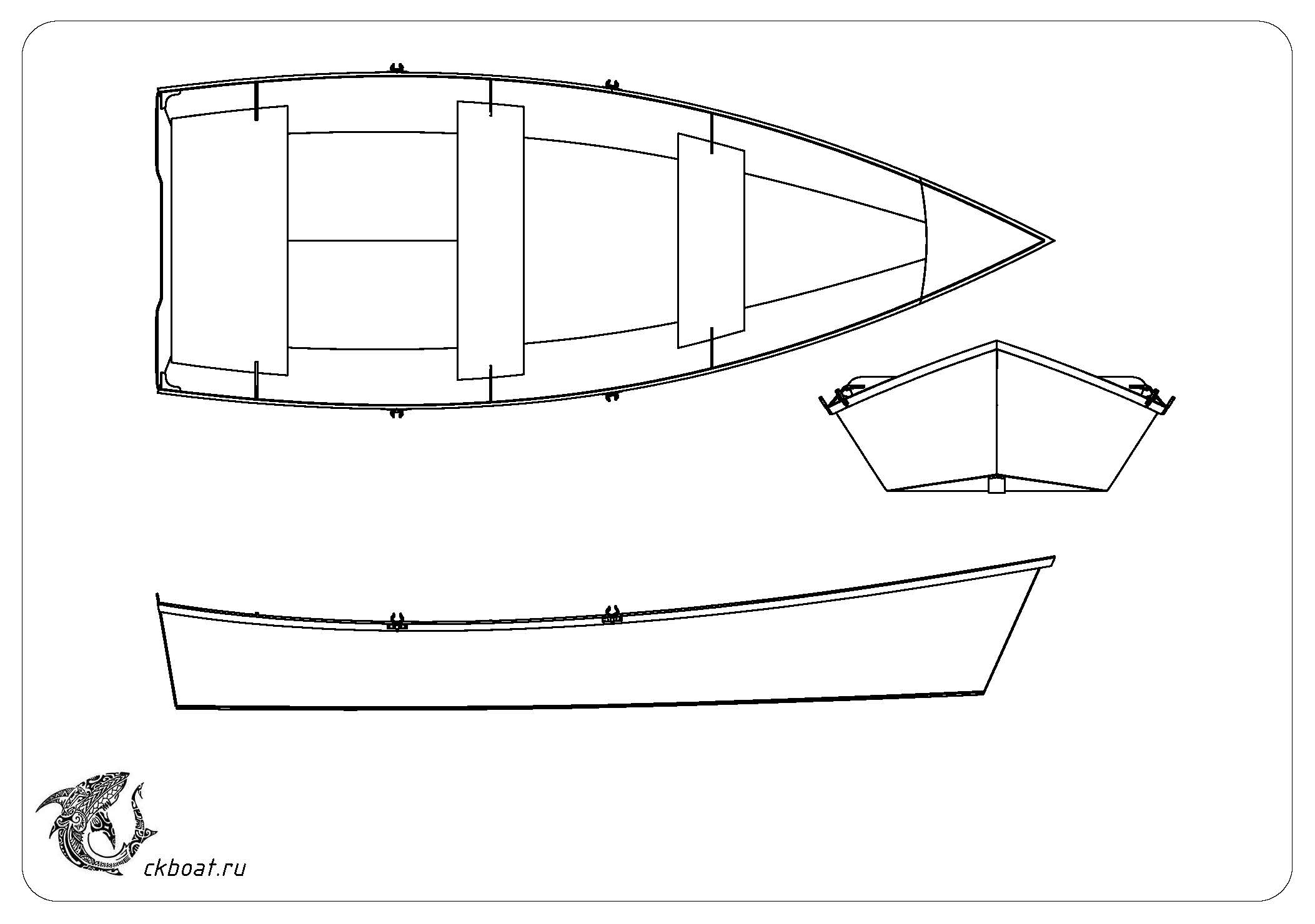 Фанерная моторная лодка Аргази 4